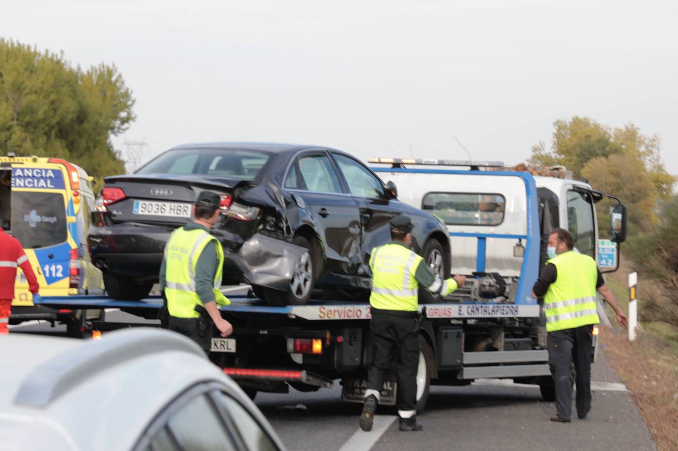 Fotos: Accidente mortal en la A-62 entre Tordesillas y Geria