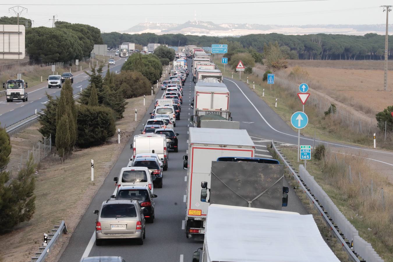 Fotos: Accidente mortal en la A-62 entre Tordesillas y Geria