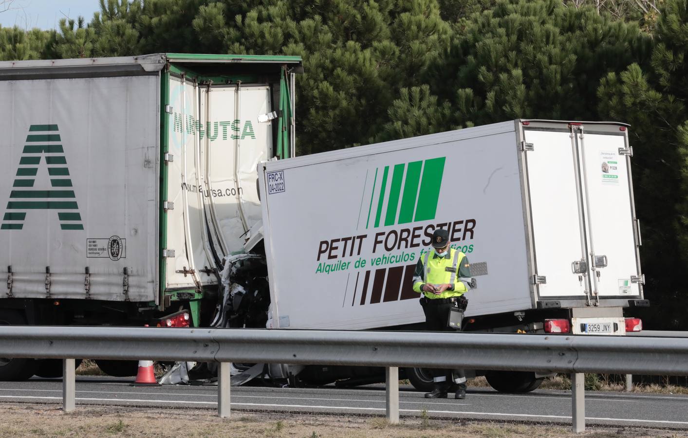 Fotos: Accidente mortal en la A-62 entre Tordesillas y Geria