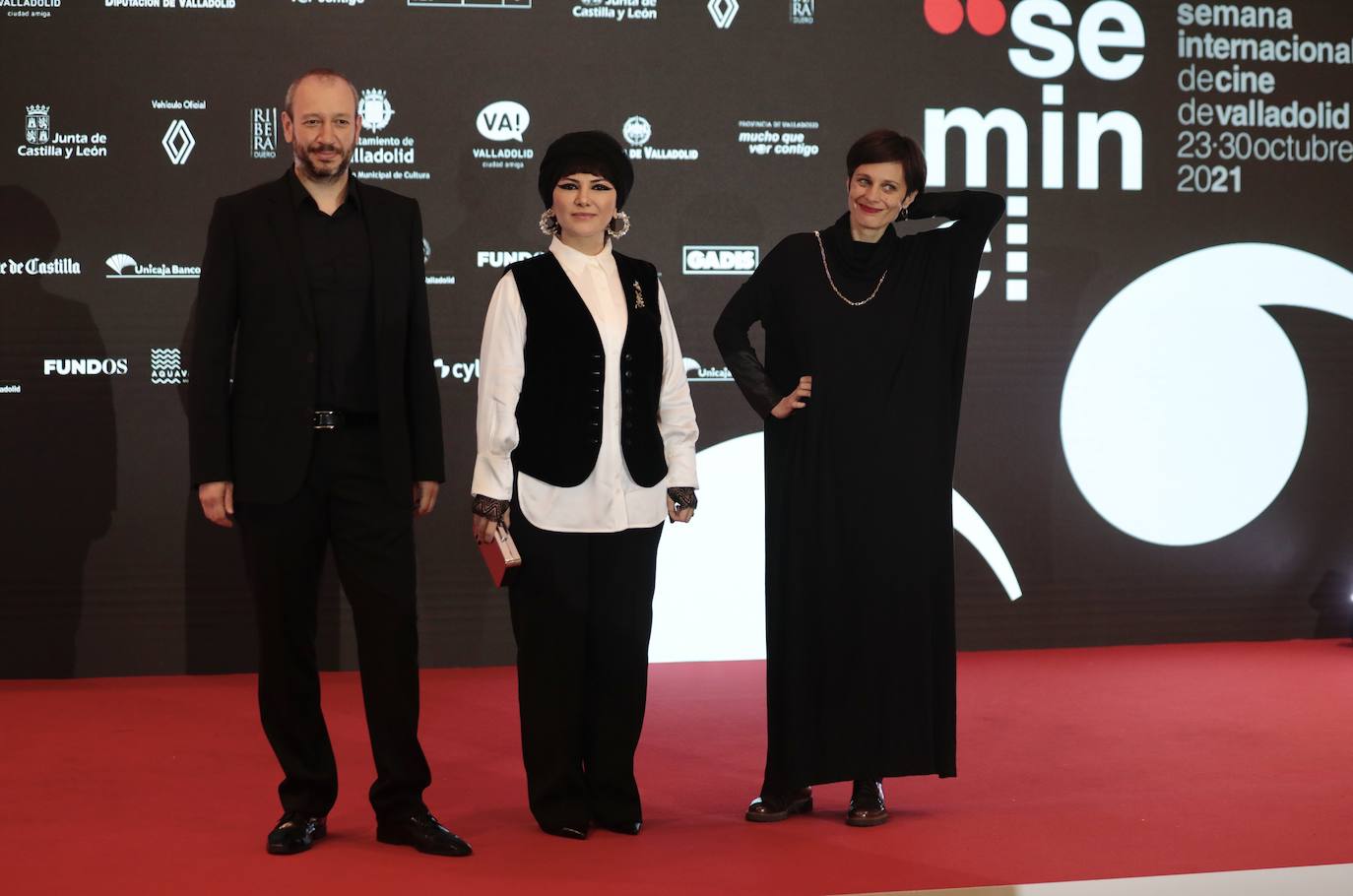 Última alfombra verde de la 66 edición de la Seminci.