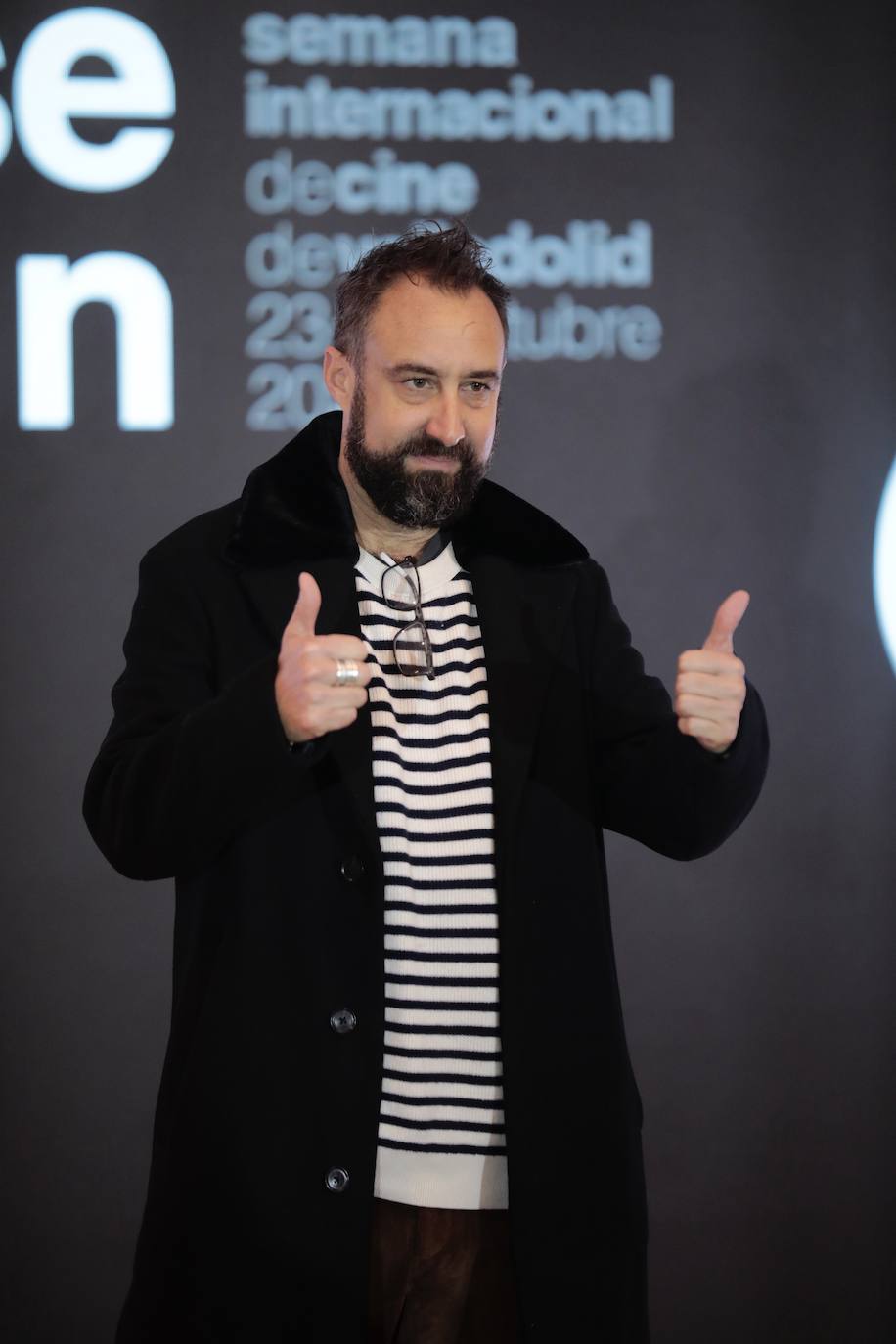 Última alfombra verde de la 66 edición de la Seminci.