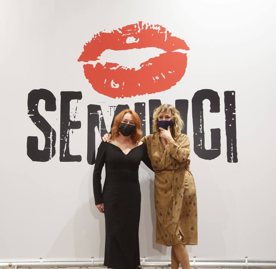 2020. Con Emma Suárez en la Gala del Cine Español de la 65 edición de la Seminci.