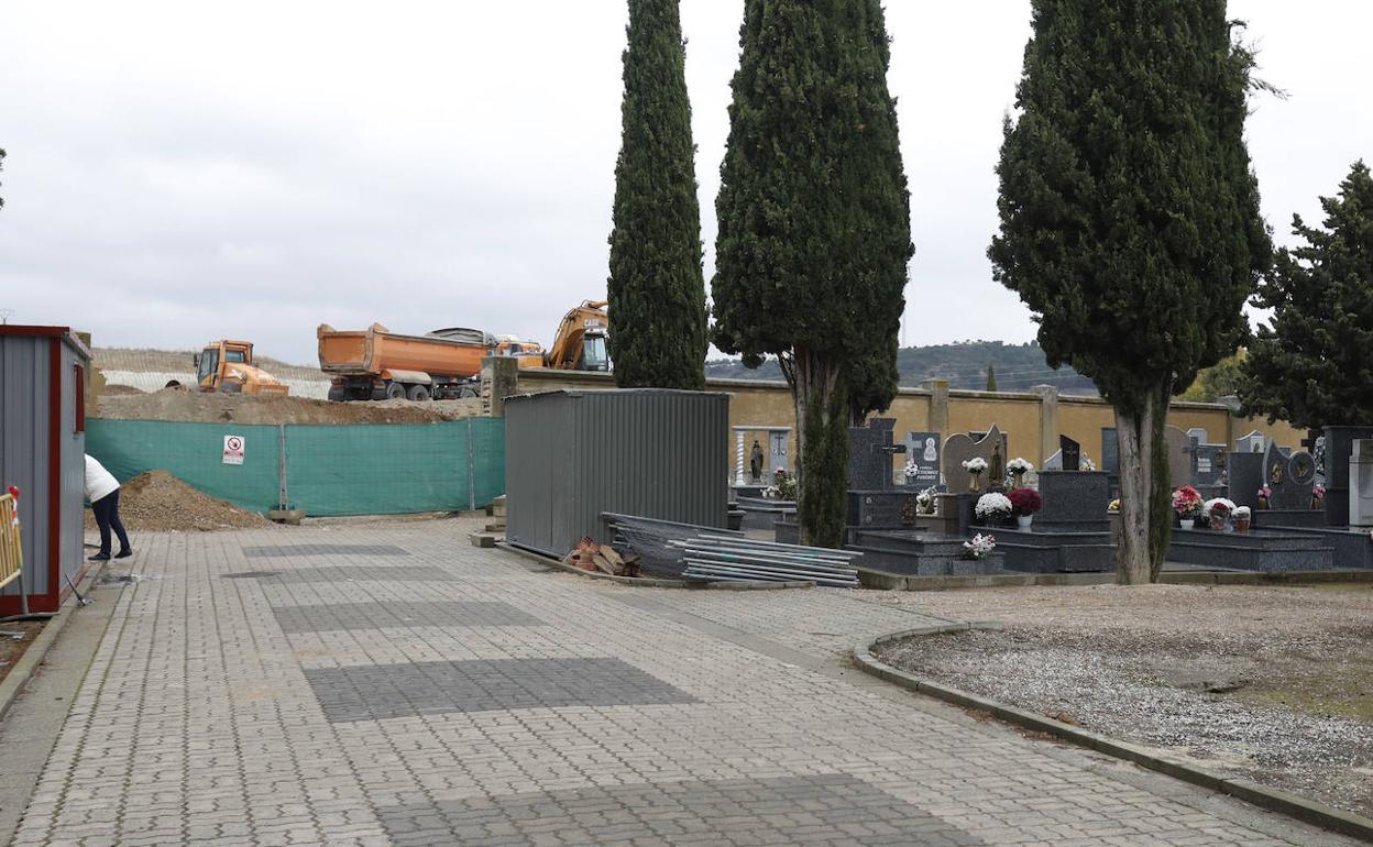 Zona de ampliacion del cementerio.