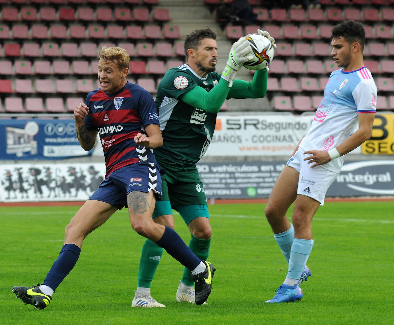 Partido entre el Compostela y la Gimnástica Segoviana 