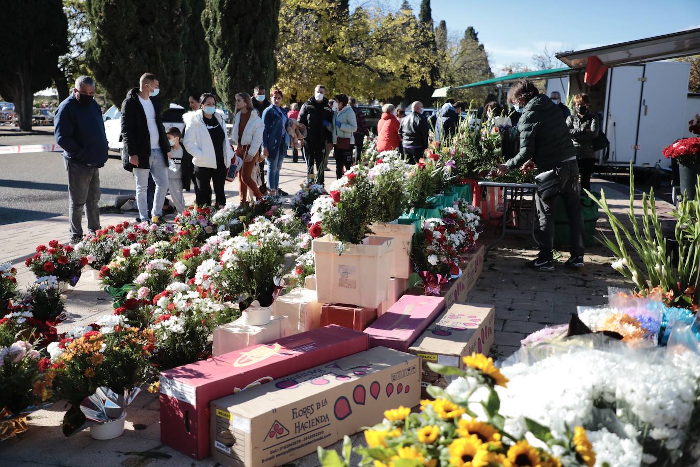 Día de Todos los Santos en el Cementerio del Carmen de Valladolid.