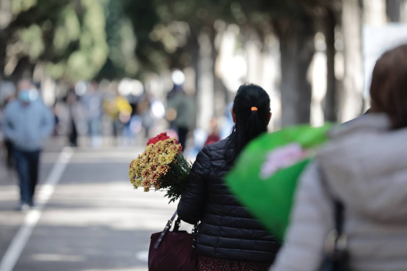 Día de Todos los Santos en el Cementerio del Carmen de Valladolid.