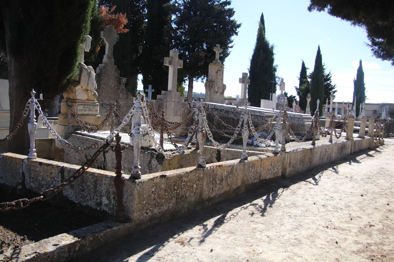 Fotos: El cardenal Carlos Amigo ofrece un responso en el cementerio de Medina de Rioseco