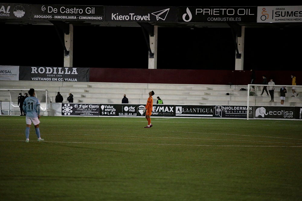 Unionistas y Celta B se reparten los puntos en un partido de plomos fundidos (1-1)