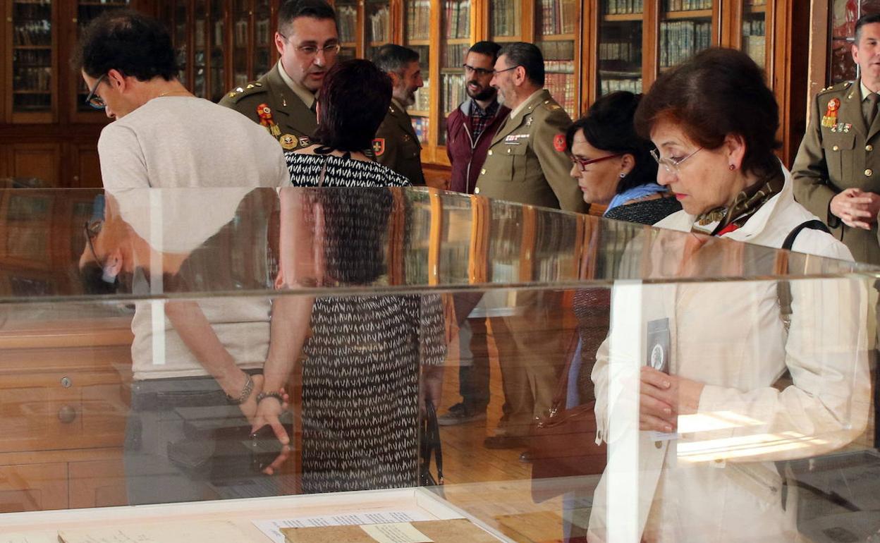 Exposición que se hizo sobre el 'Legado de Proust' en la Bibloteca de la Academia de Artillería de Segovia en 2017. 