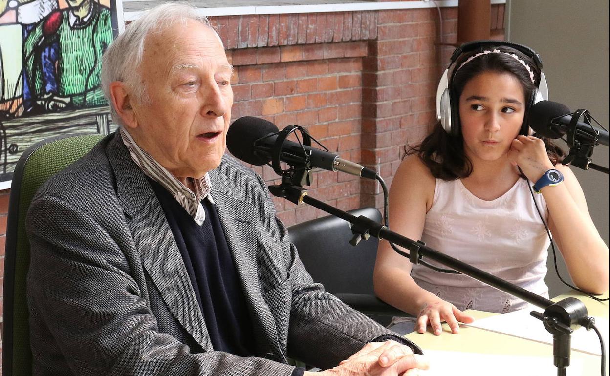 Arcadio Pardo, en el Instituo Zorrilla en 2018. 