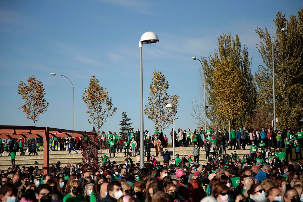 Miles de personas partieron desde el parque Elio Antonio de Nebrija en el regreso de la Marcha Salamanca Contra el Cáncer