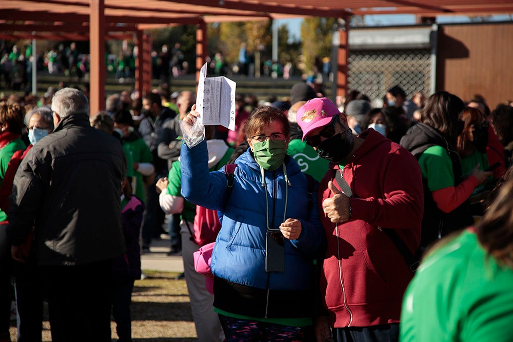 Miles de personas partieron desde el parque Elio Antonio de Nebrija en el regreso de la Marcha Salamanca Contra el Cáncer