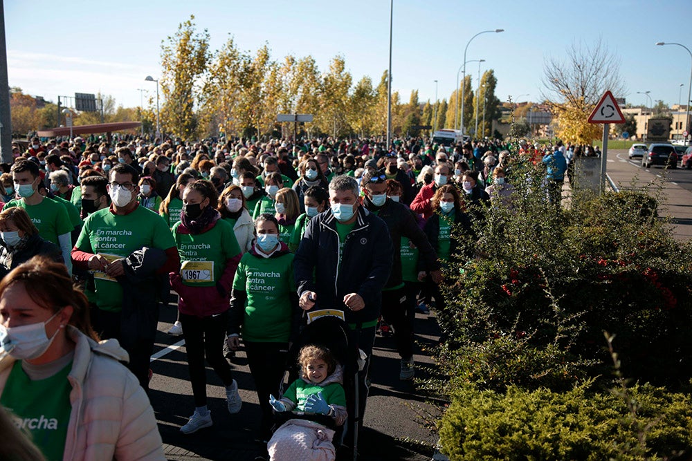 Miles de personas partieron desde el parque Elio Antonio de Nebrija en el regreso de la Marcha Salamanca Contra el Cáncer