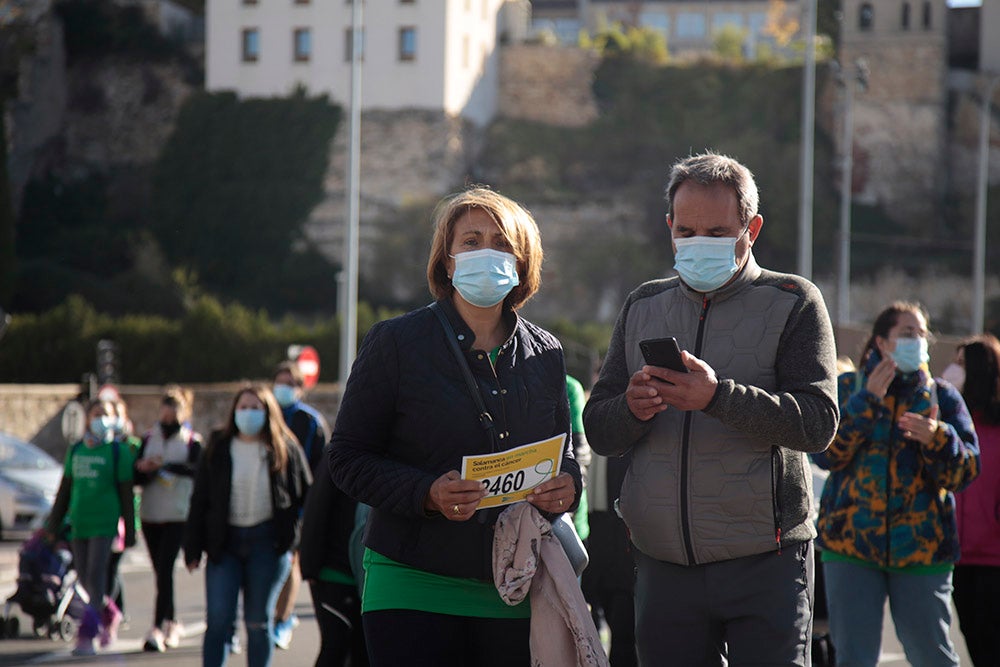 Miles de personas partieron desde el parque Elio Antonio de Nebrija en el regreso de la Marcha Salamanca Contra el Cáncer