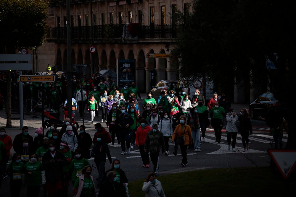 Miles de personas partieron desde el parque Elio Antonio de Nebrija en el regreso de la Marcha Salamanca Contra el Cáncer