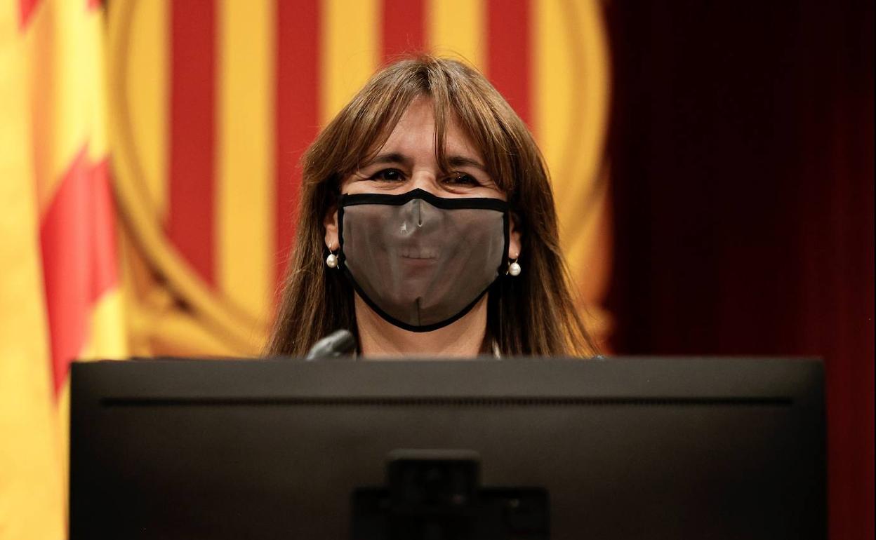 La presidenta de la Cámara catalana, Laura Borràs.