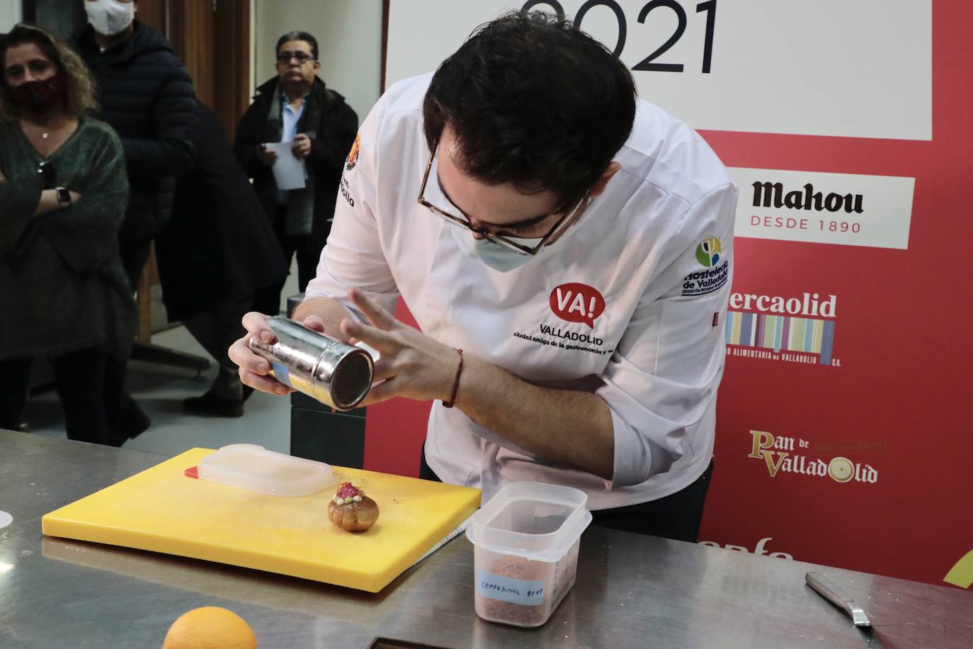 Fotos: Preparación del pincho ganador del Concurso Nacional de Valladolid