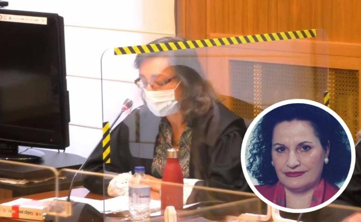 La fiscal Carmen Muñoz, antes de su exposición de conclusiones ante el jurado. 