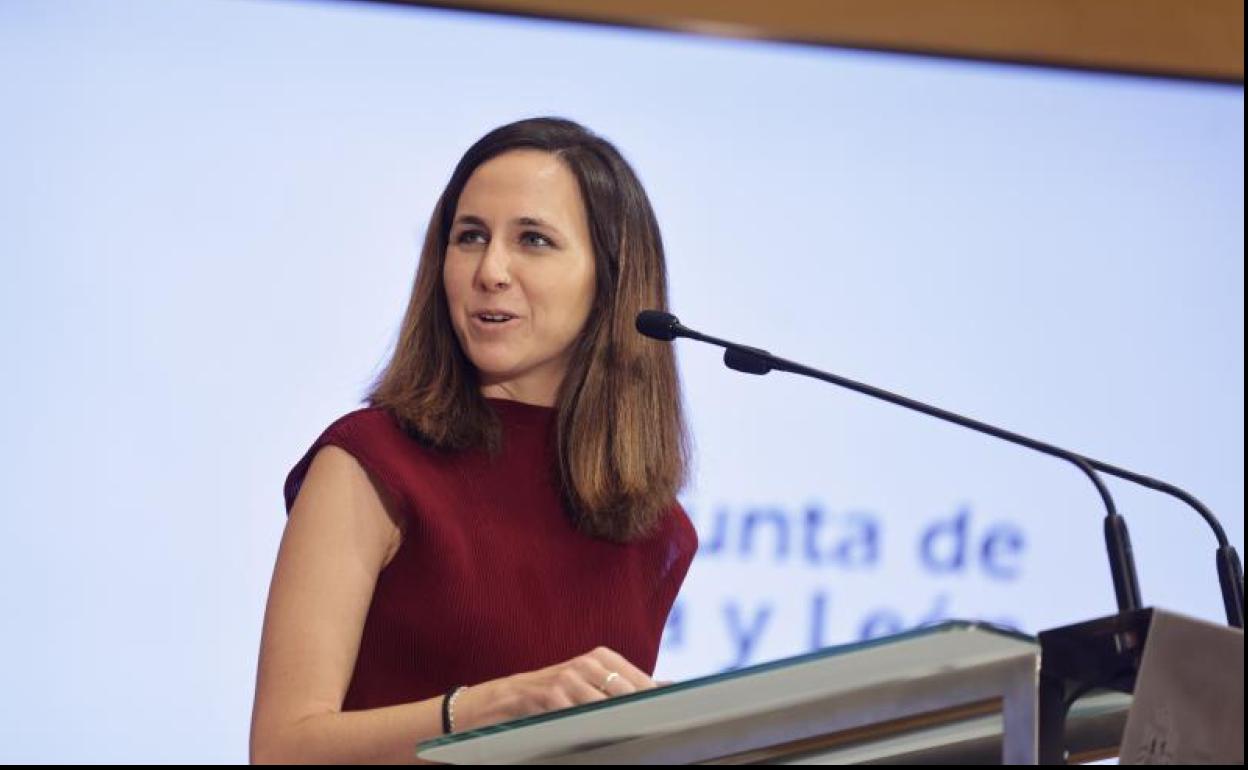 La ministra de Derechos Sociales y Agenda 2030, Ione Belarra. 