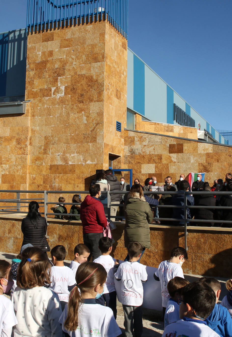 Inauguración del polideportivo de Trescasas. 