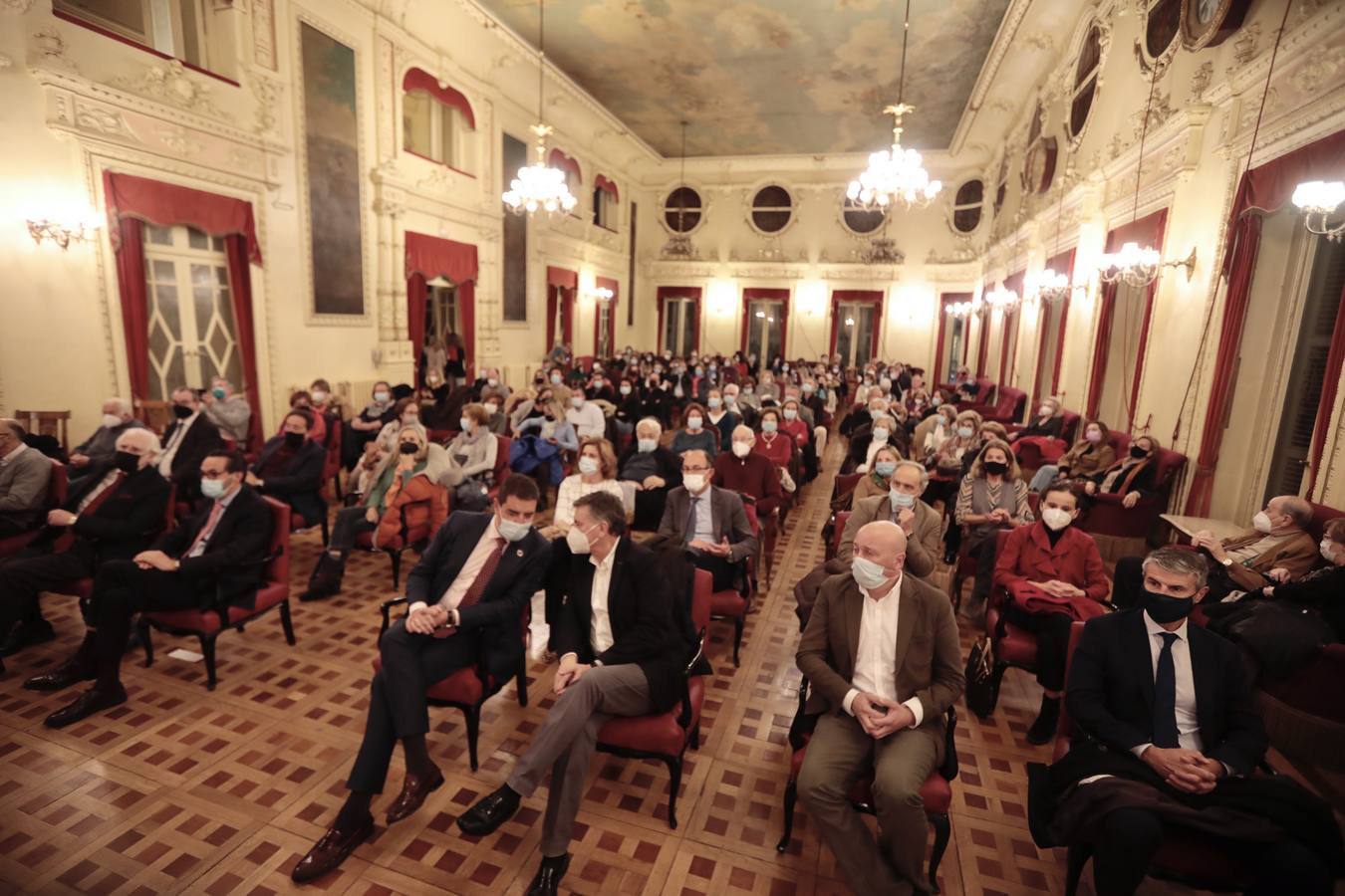 Fotos: Eduardo Madina y Borja Sémper, en el Aula de Cultura de El Norte de Castilla