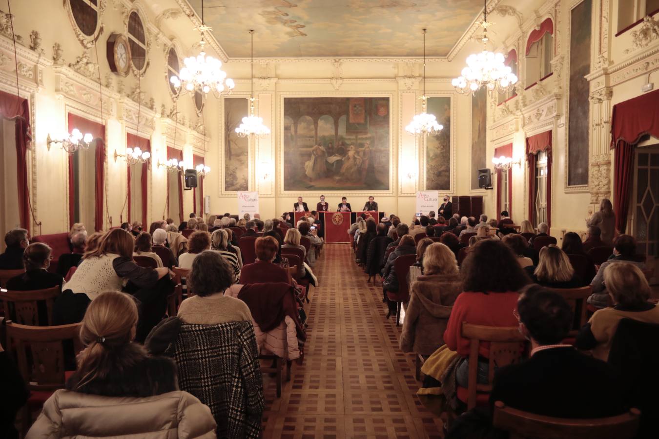 Fotos: Eduardo Madina y Borja Sémper, en el Aula de Cultura de El Norte de Castilla