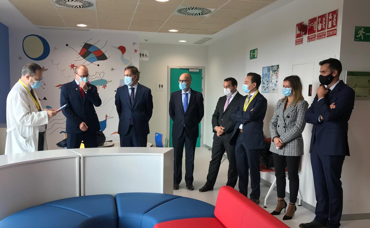 Inauguración del espacio de oncología pediátrica en el Hospital nuevo de Salamanca. 