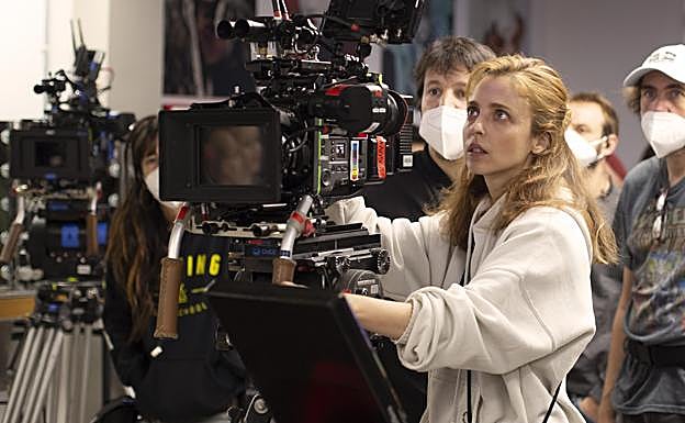 Leticia Dolera, durante el rodaje de la segunda temporada.