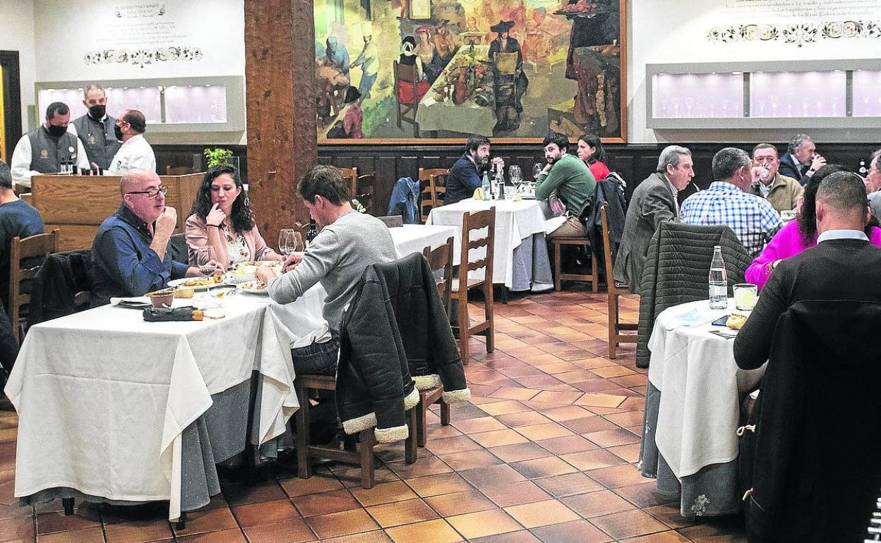 Interior del restaurante José María, en la capital, ya durante la pandemia. 