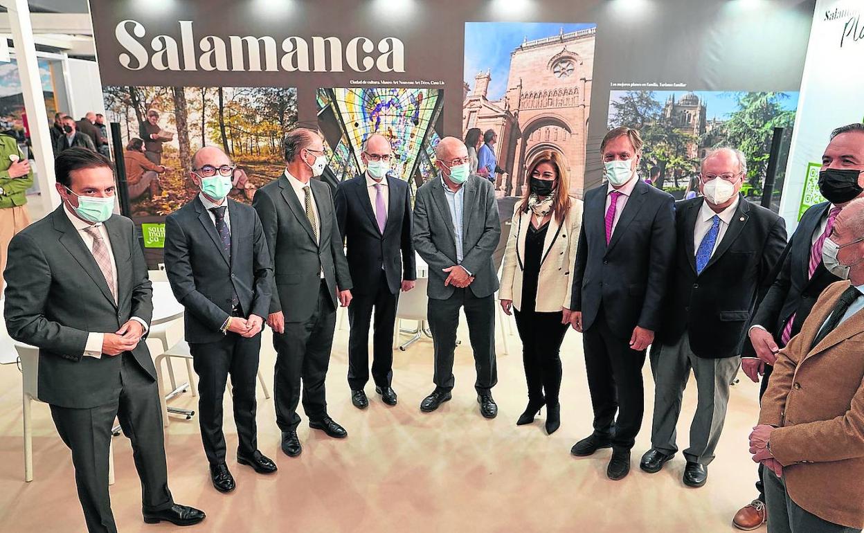 Salamanca fue ayer protagonista en Intur, donde se llevaron a cabo las presentaciones de las apuestas de Ayuntamiento y Diputació