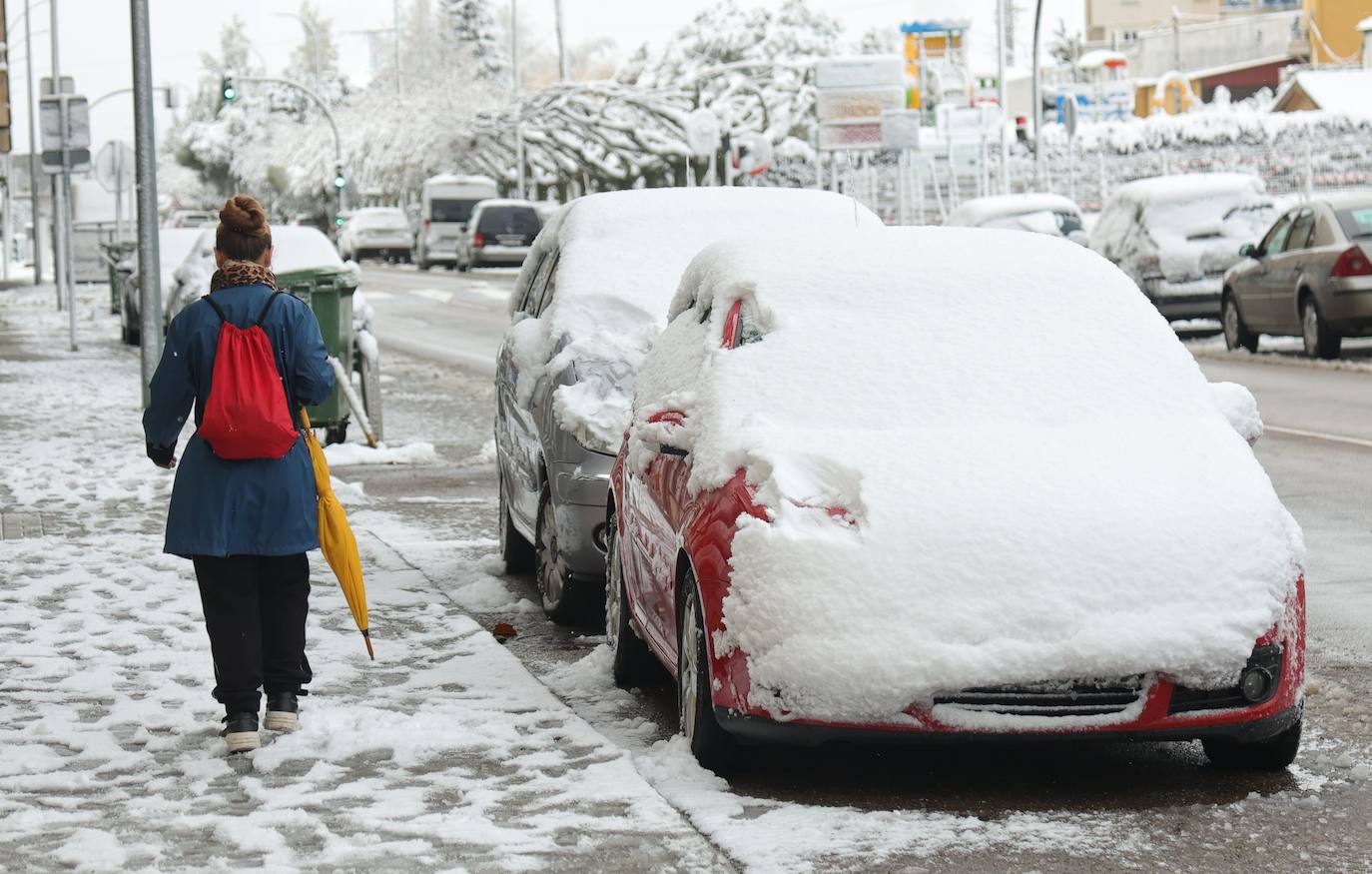 Nieve en Guijuelo (Salamanca)