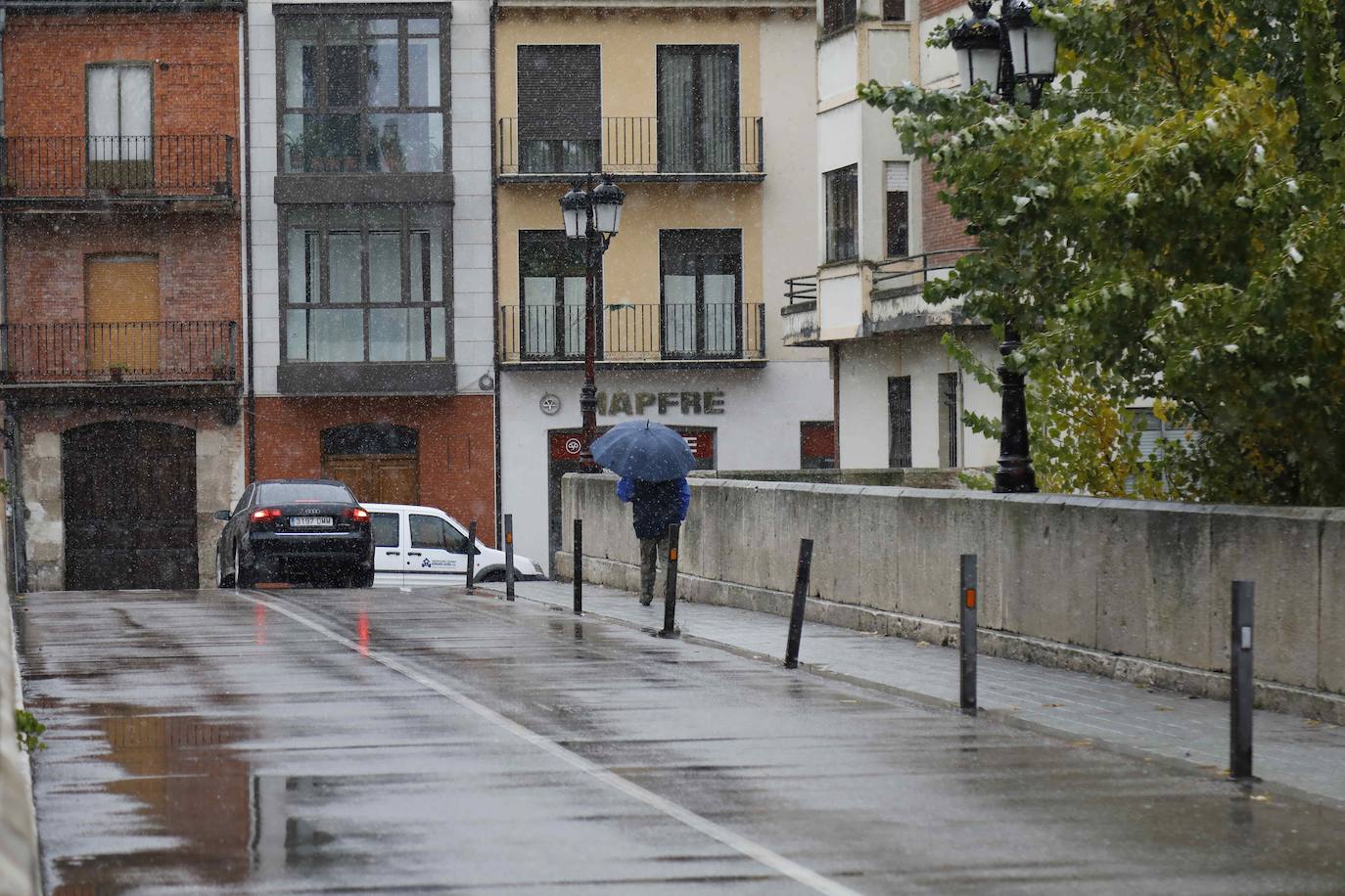 Nieve en Peñafiel. 