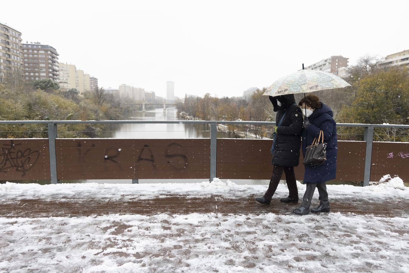 Fotos: Llega a Valladolid la primera nevada desde &#039;Filomena&#039; (2/2)