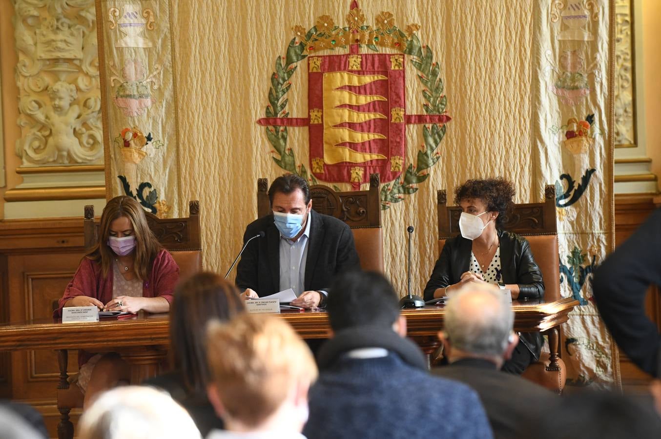 Acto institucional celebrado en el Ayuntamiento de Valladolid.