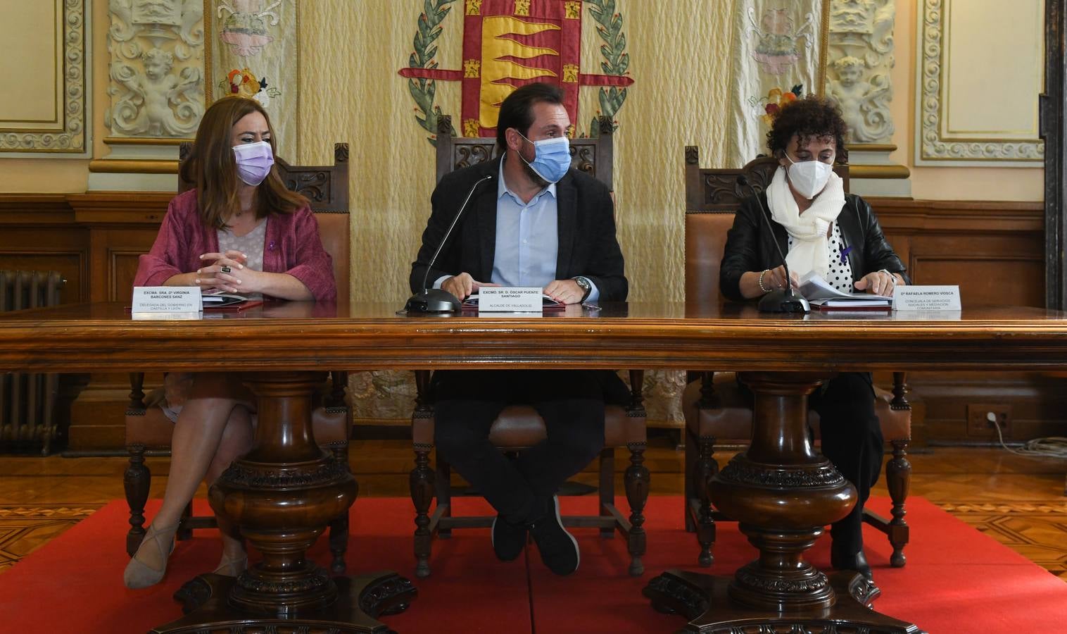 Acto institucional celebrado en el Ayuntamiento de Valladolid.