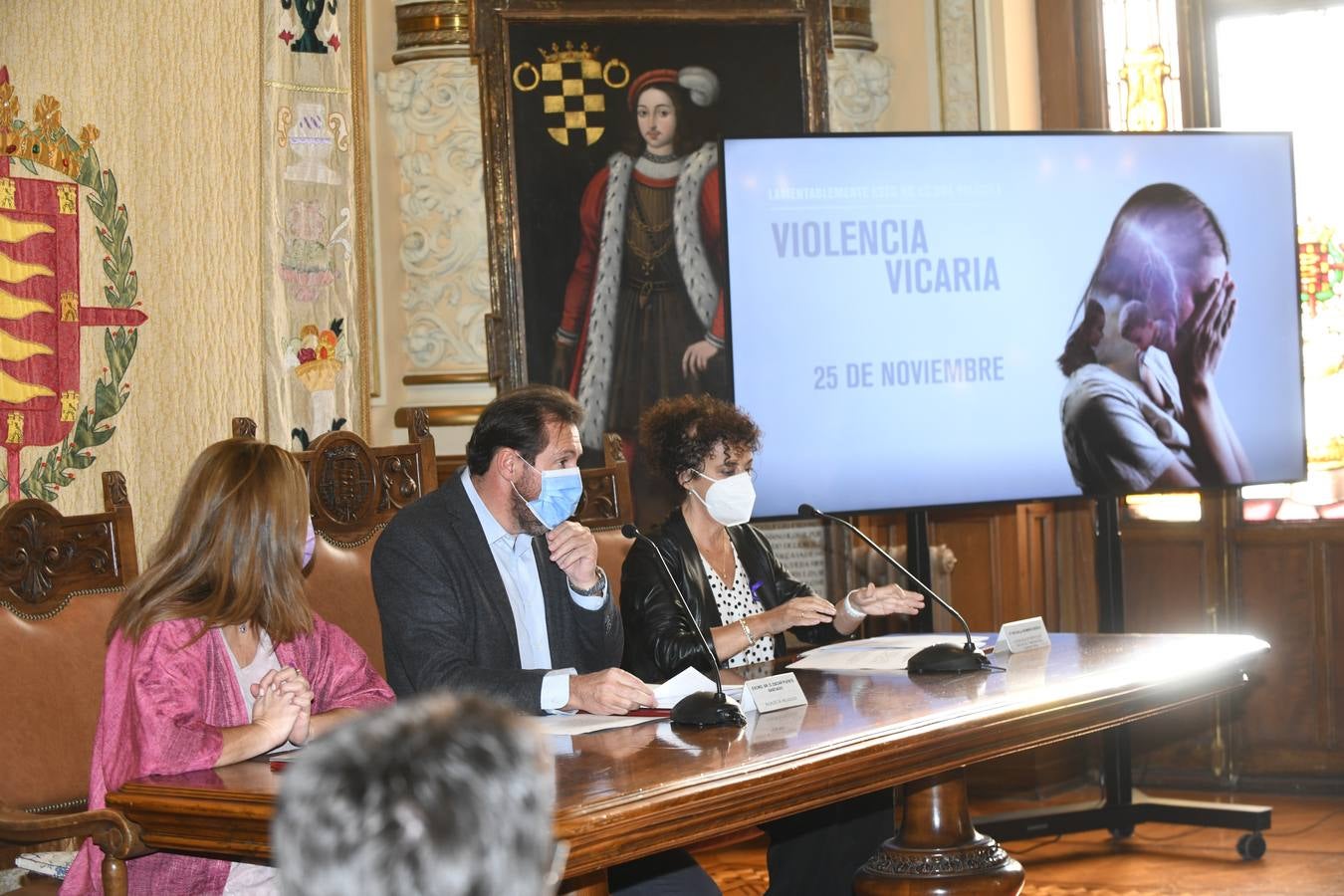 Acto institucional celebrado en el Ayuntamiento de Valladolid.