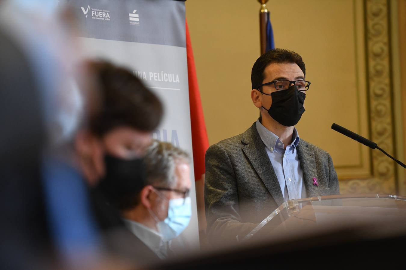 Acto institucional celebrado en el Ayuntamiento de Valladolid.