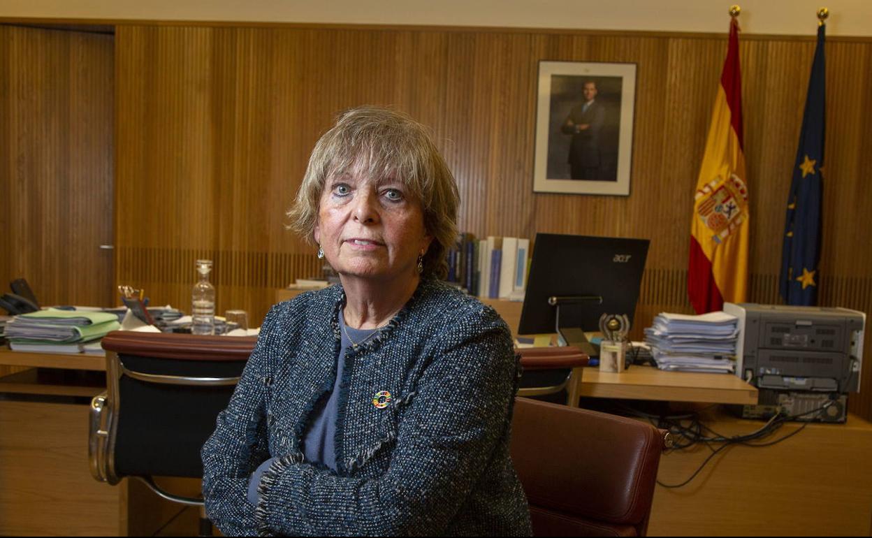 La presidenta de la Confederación Hidrográfica del Duero, Cristina Danés. 