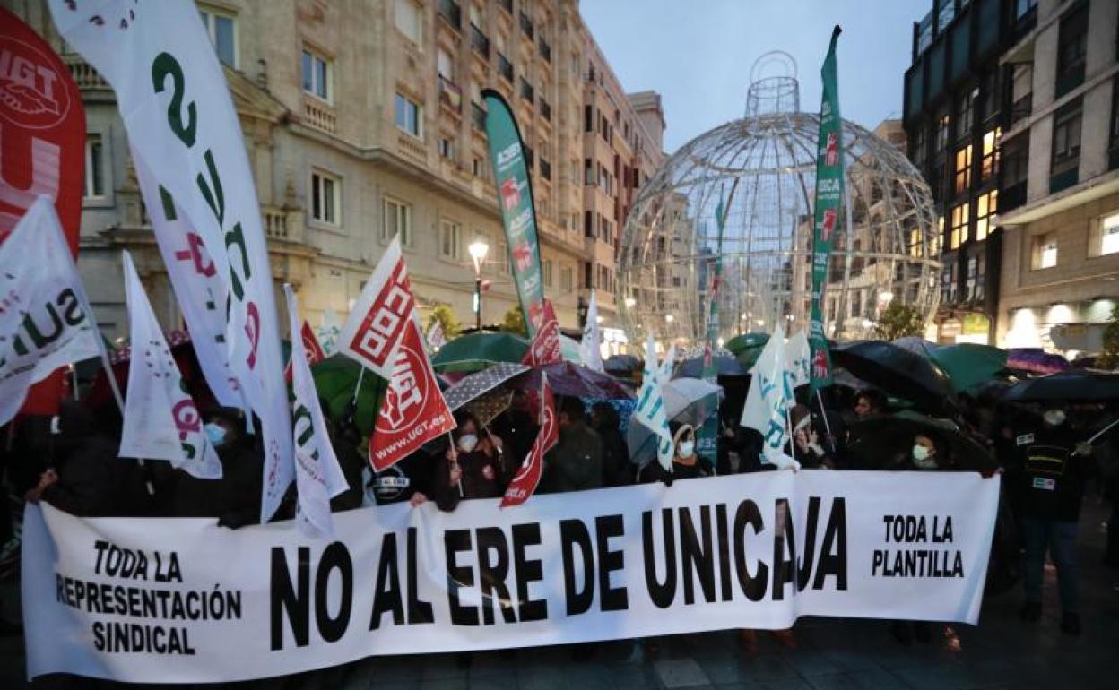 Protesta en la plaza Zorrilla de Valladolid el pasado martes.