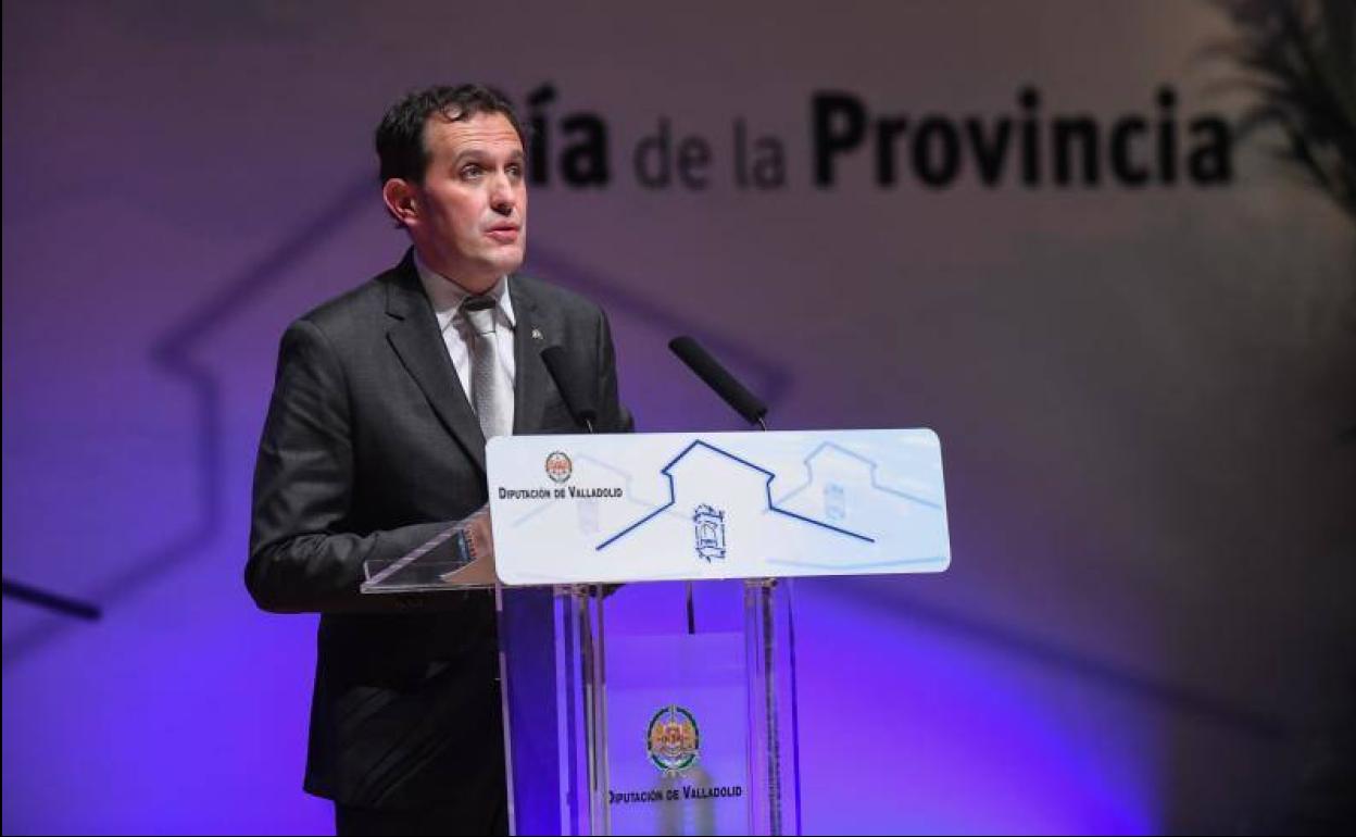 El presidente de la Diputación, Conrado Íscar, este sábado durante la celebración del Día de la Provincia. 