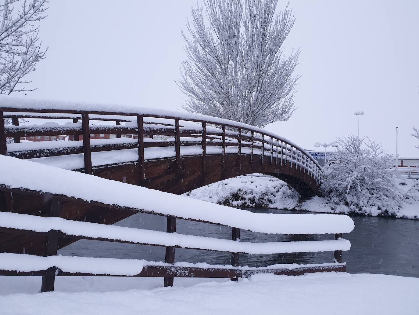 Fotos: Nieve acumulada en Aguilar de Campoo