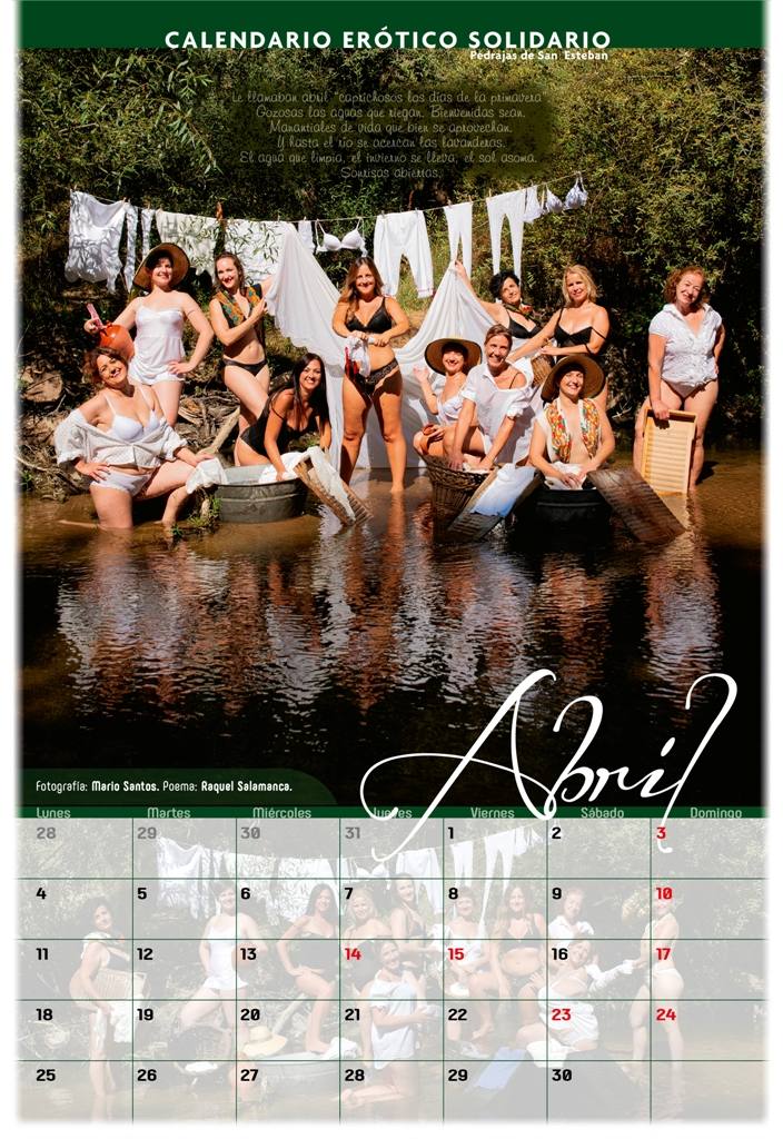Fotos: Pedrajas de San Esteban presenta su calendario erótico solidario