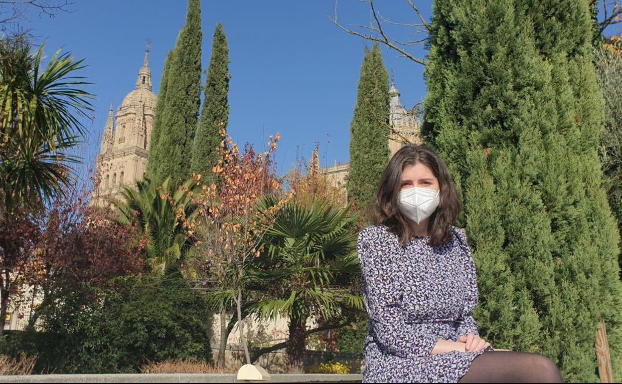 La concejala de Medio Ambiente en el Huerto de Calisto y Melibea. 