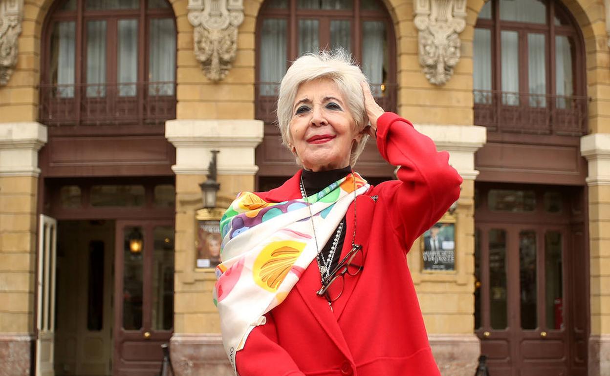 La actriz en una de sus últimas apariciones públicas.