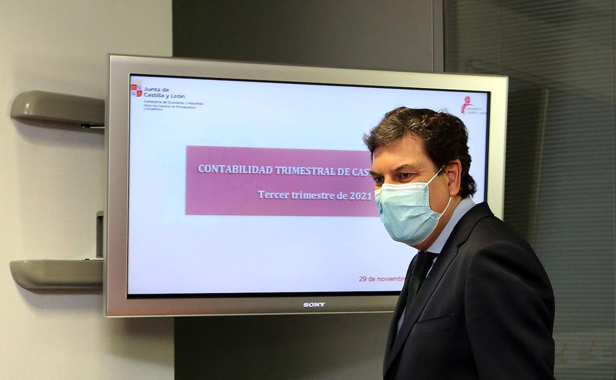 El consejero de Economía y Hacienda de la Junta, Carlos Fernández Carriedo.