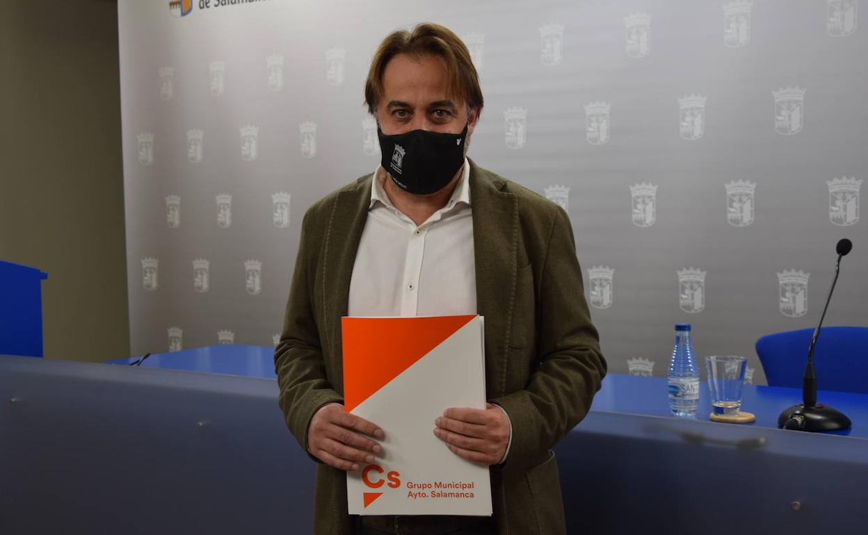 Fernando Castaño, portavoz del Grupo Municipal Ciudadanos del Ayuntamiento de Salamanca. 