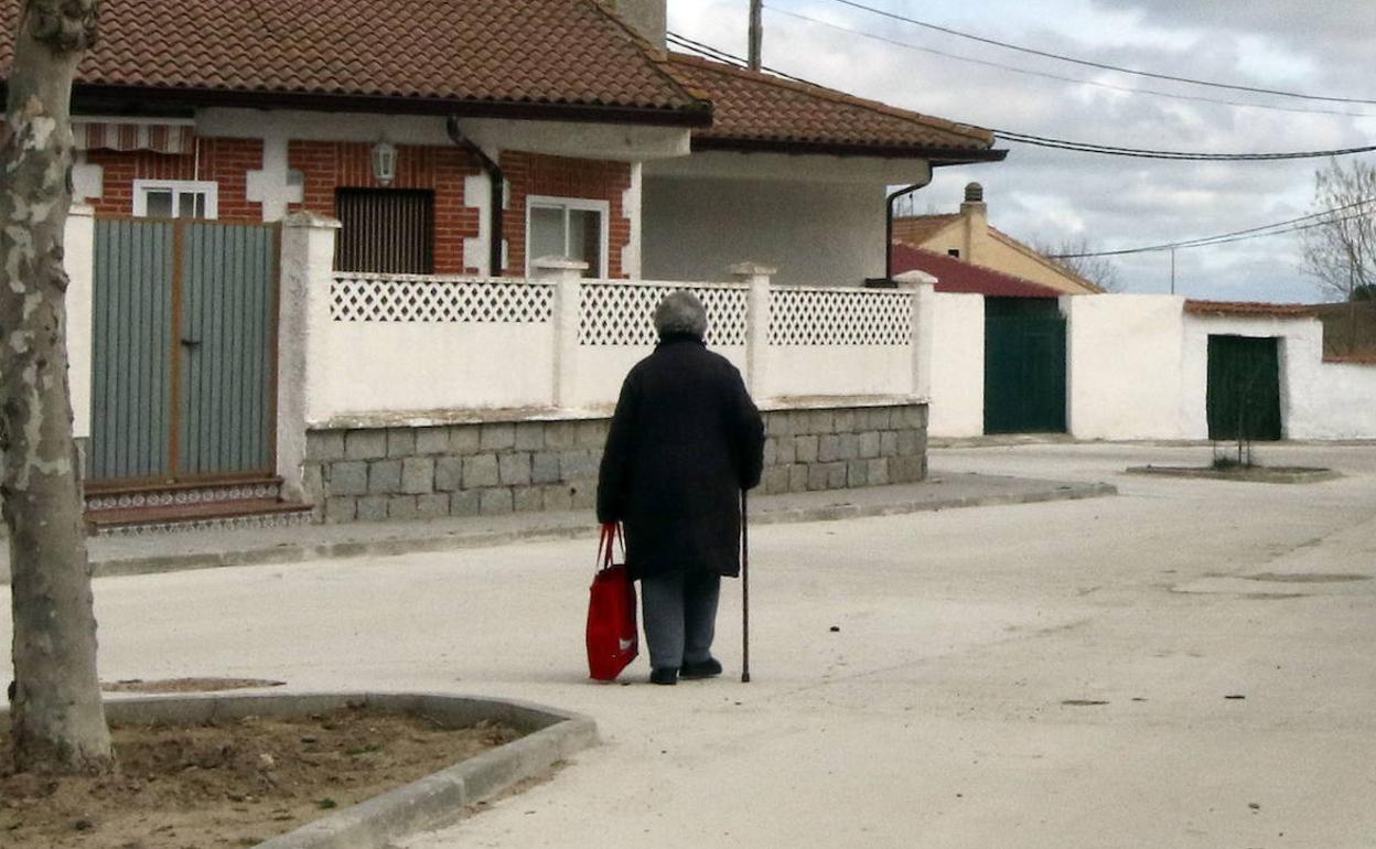 Calle de un pueblo de la provincia. 