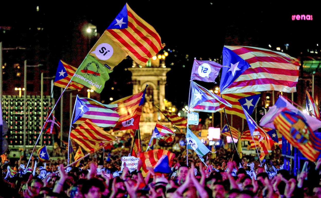 Manifestación independetista.