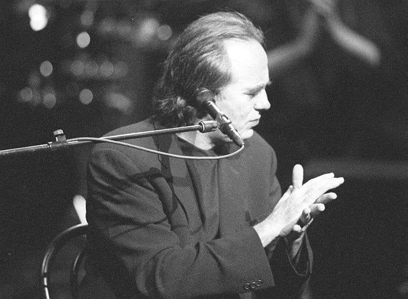 Un momento de su actaución de 2001 en el Calderón. 