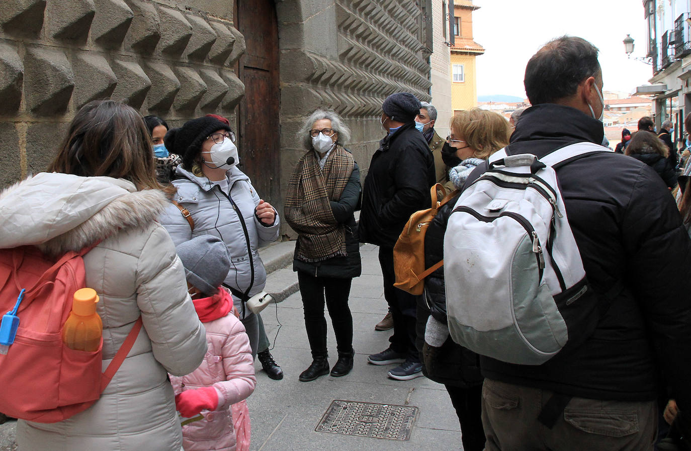 Ambiente en la ciudad durante este lunes festivo.